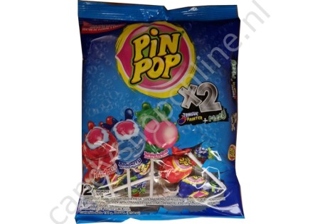 Aldor Pin Pop Chewing Gum X2 (strawberry, Blueberry, Watermelon, tongue painter+fizzy) 12pcs. 180gr.