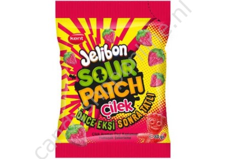 Kent Jelibon Sour Patch Çilek (aardbei) 160 gram