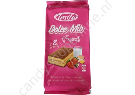 Dolce Mio Cake Bars with Strawberry Filling 8pcs. 180gr.