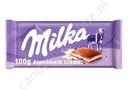 Milka Alpenmelk Crème 100 gram