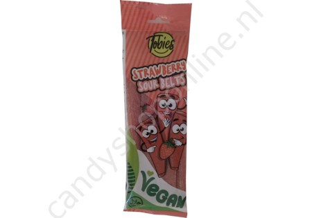 Tobies Sour Belts Strawberry 180 gram