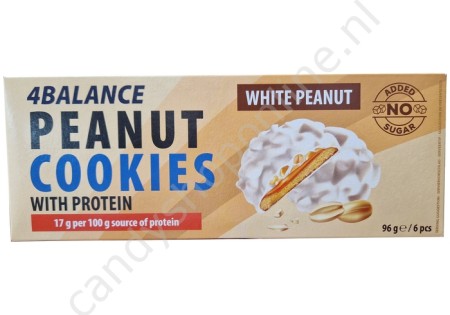 American Bakery White Peanut Cookies with Protein 96gr.