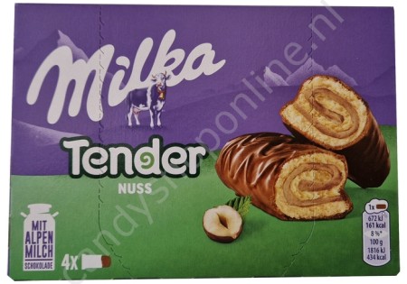 Milka Tender Nuss 4pck 148 gram