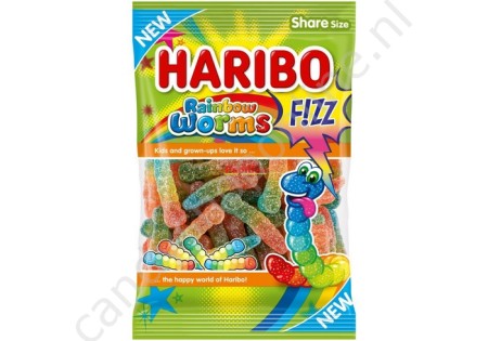 Haribo Rainbow Worms Fizz 200 gram
