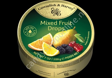 Cavendish & Harvey Mixed Fruit Drops with real Fruit Juice 200gr.