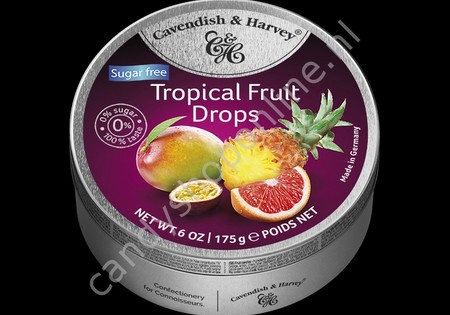 Cavendish & Harvey Tropical Fruit Drops with real Fruit Juice 175gr. SV