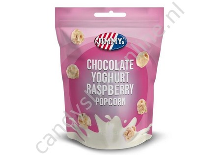 JIMMY's Yoghurt Raspberry Chocolate Popcorn 120gr.