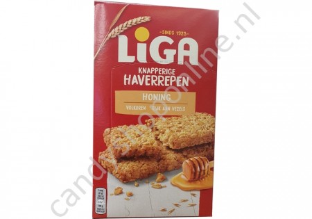 Liga Knapperige Haverrepen Honing 168gr.
