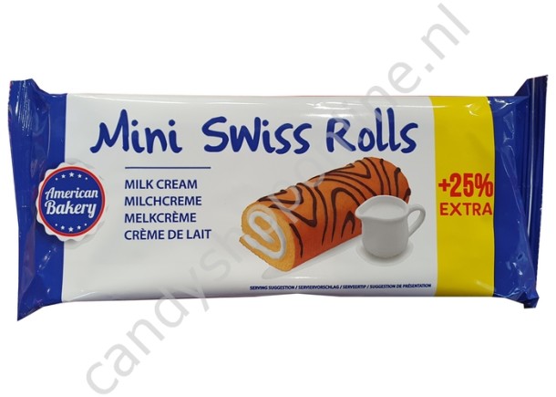 American Bakery Mini Swiss Rol Milk Cream 150gr.