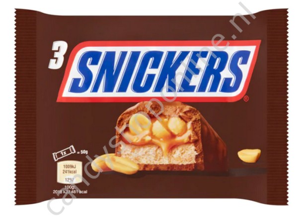 Snickers 3pck 150 gram