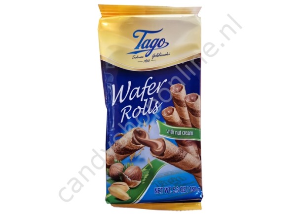 Tago Wafer Rolls with Nut cream 150gr.