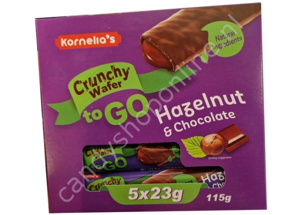 Kornelia's Crunchy Wafer to Go Hazelnut & Chocolate 5pcs. 115gr.