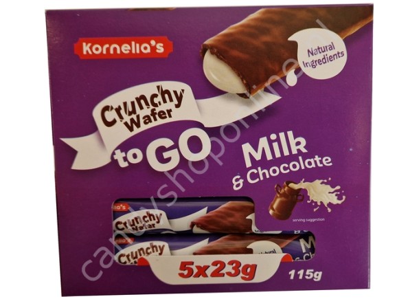 Kornelia's Crunchy Wafer to Go Milk & Chocolate 5pcs. 115gr.