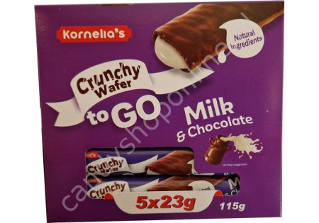 Kornelia's Crunchy Wafer to Go Milk & Chocolate 5pcs. 115gr.