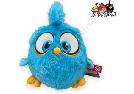 Pluche Angry Bird blue met snoepzak