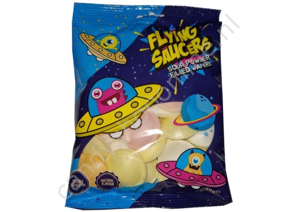 Flying Saucer sour powder filled wafers 40gram