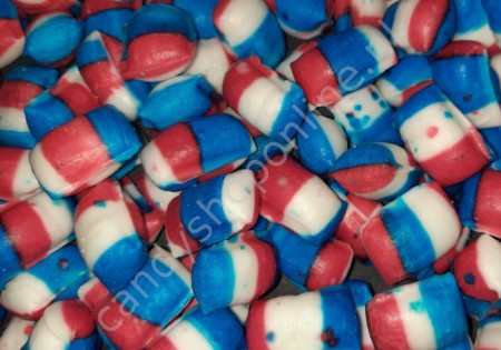 HollandF Pepermuntkussentjes rood/wit/blauw 200 gram