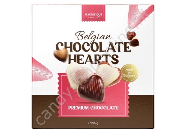 Belgian Chocolate Hearts 195 gram