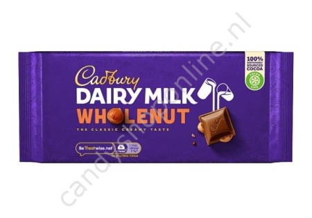 Cadbury Dairy Milk Wholenut 180 gram