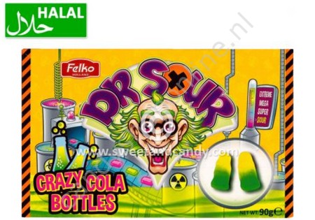 Dr. Sour Crazy Cola Bottles Theatre Box 90gr.